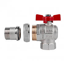 Кран кульовий Icma FAR. ROSSA 1" кутовий №361, фото 3