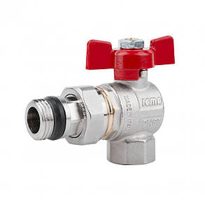 Кран кульовий Icma FAR. ROSSA 1/2" кутовий №362, фото 2