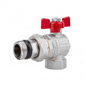 Кран кульовий Icma FAR. ROSSA 3/4" кутовий №362, фото 2