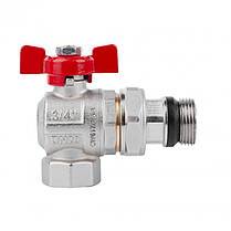 Кран кульовий Icma FAR. ROSSA 3/4" кутовий №362, фото 2