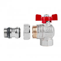 Кран кульовий Icma FAR. ROSSA 3/4" кутовий №362, фото 3