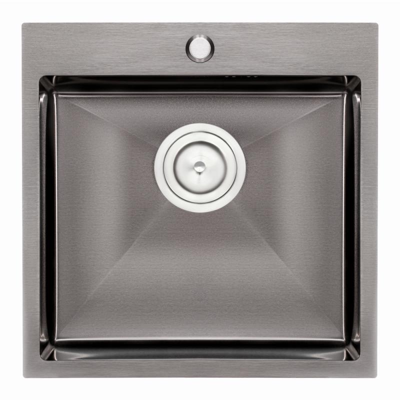 Кухонна мийка Qtap D5050BL Black 2.7/1.0 мм (QTD5050BLPVD10)