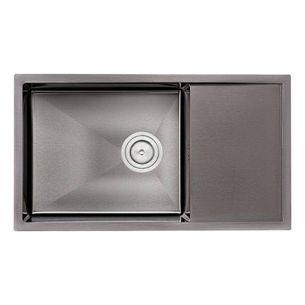 Кухонна мийка Qtap D7844BL 3.0/1.2 мм (QTD7844BLPVD12), фото 2