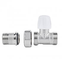 Кран радіаторний Icma 1/2" прямий під фітинг, без ручки №829, фото 3