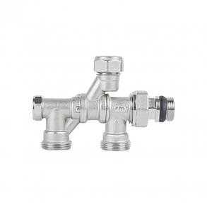 Кран радіаторний комбінований Icma 1/2"х3/4",нижнє підключення №877, фото 2
