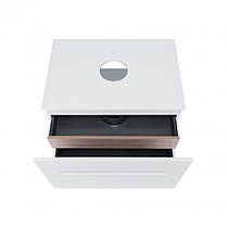 Тумба підвісна Qtap Virgo 700х476х469 White/Whitish oak зі стільницею QT1879TPА701WWO, фото 3