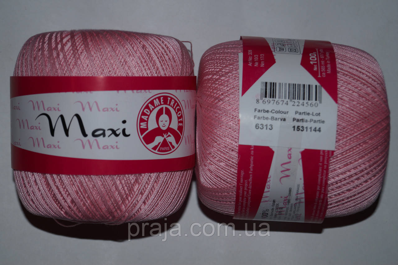 Пряжа Madame Tricote Maxi - 6313 рожевий