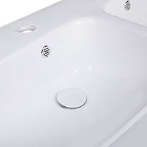 Підвісна Раковина моноблок Qtap Virgo 1000х410х360 White з донним клапаном QT1811G760W, фото 3