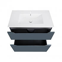 Комплект Qtap Albatross 810х825х460 Graphite підлогова тумба + мийка врізна QT1471TNВ8023080CG, фото 3