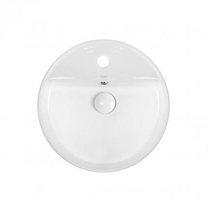 Раковина-чаша Qtap Swan 420х420х145 White з донним клапаном QT1611A051TW, фото 2