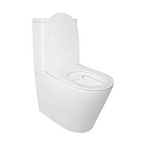 Унітаз-компакт Qtap Stork безободковый з сидінням Soft-close QT15222178W, фото 3