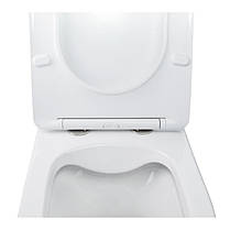 Унітаз підвісний Qtap Swan безободковый з сидінням Slim Soft-close QT16335178W, фото 3