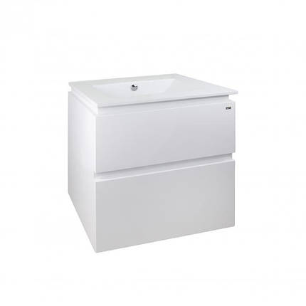 Комплект Qtap Albatross 605х725х460 White тумба підвісна + раковина врізна QT0172TP600D3060CW, фото 2