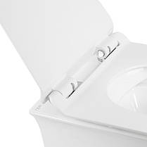 Унітаз підвісний Qtap Virgo безободковый з сидінням Slim Soft-close QT1833051ERW, фото 2