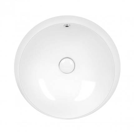 Раковина Qtap Jay 475х475х200 White з донним клапаном QT0711K305W, фото 2