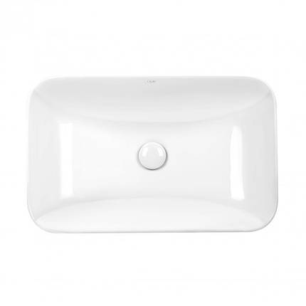 Раковина Qtap Scorpio 610х380х150 WHITE з донним клапаном QT1411K491W, фото 2