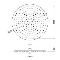 Лійка для верхнього душу Lidz (CRM) 51 10 103 40, фото 2
