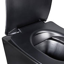 Унітаз підвісний Qtap Robin безободковый з сидінням Slim Soft-close QT1333046ENRMB, фото 3