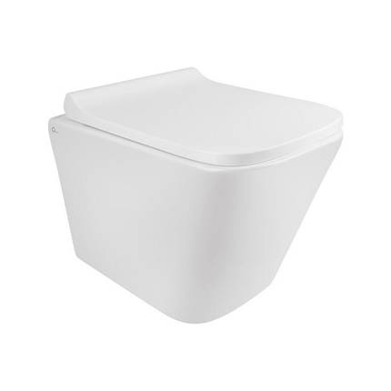 Унітаз підвісний Qtap Tern безободковый з сидінням Slim Soft-close QT1733052ERW, фото 2
