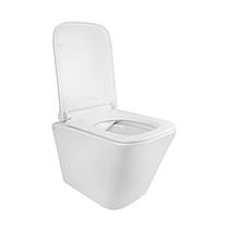 Унітаз підвісний Qtap Tern безободковый з сидінням Slim Soft-close QT1733052ERW, фото 3