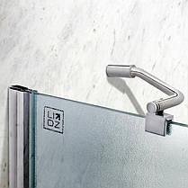 Штора на ванну Lidz Brama SS120x140L.CRM.FR скло Frost 6 мм, ліва, фото 3