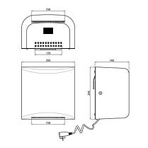 Сушарка для рук Qtap Susici S950MS 950 Вт, фото 2