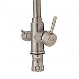 Смеситель для кухни Lidz Aria 020F1 с подключением для питьевой воды (k35) LDARI020F1NKS34941 Nickel, фото 4