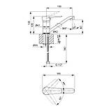 Смеситель для кухни Lidz Nicole 002M (k35) LDNIC002MCRM21879 Chrome, фото 2