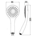 Лейка для ручного душа Lidz Niagara 01 98 мм округлая LDNIA01CRM22034 Chrome, фото 2