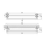 Тримач для рушника Lidz Oreo 0102 подвійний LDORE0102CRM22082 Chrome, фото 2
