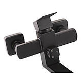 Душевая система универсальная Lidz Kubis 1030 на три потребителя (с изливом) (k35) LDKUB1030BLA35724 Black, фото 4