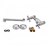 Смеситель для кухни Lidz Lamb 361 настенный с поворотным изливом двухвентильный LDLAM361CRM22309 Chrome, фото 3