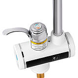 Проточный кран-водонагреватель кухонный для кухни Lidz Warm 058 LDWAR058WCR24985 White / Chrome, фото 3