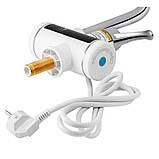 Проточный кран-водонагреватель кухонный для кухни Lidz Warm 058 LDWAR058WCR24985 White / Chrome, фото 4