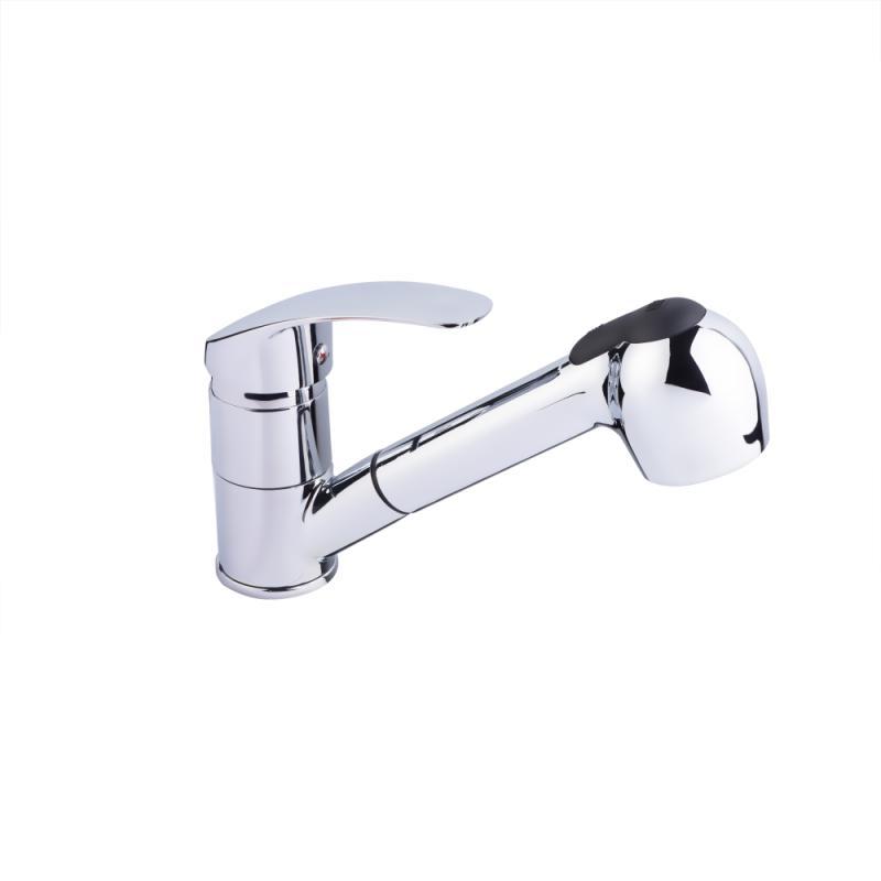 Змішувач для кухні Lidz Mars 011 з висувним виливом (k40) LDMAR011CRM34859 Chrome, фото 1