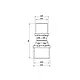 Прес-фітинг Муфта 26х20 "Icma" No 400, фото 3
