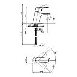 Смеситель для раковины Lidz Gloria 001F (k35) LDGLO001FCRM35116 Chrome, фото 2