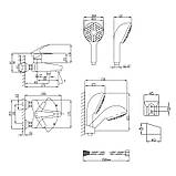 Смеситель для ванны Lidz Anny 006 (c душевым гарнитуром) (k40) LDANN006CRM35121 Chrome, фото 2