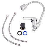 Смеситель для кухни Lidz Agata 008F4 с гибким изливом (k40) LDAGA008F4CRM35126 Chrome, фото 6