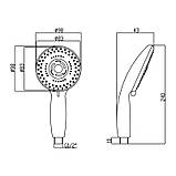 Лейка для ручного душа Lidz Niagara 11 98 мм округлая LDNIA11CRM35464 Chrome, фото 2