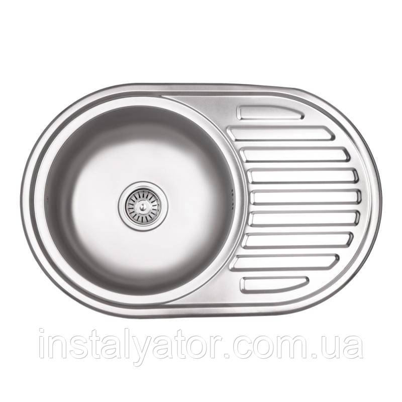 Кухонна мійка Lidz 7750 0,8 мм Micro Decor (LIDZ7750MDEC)