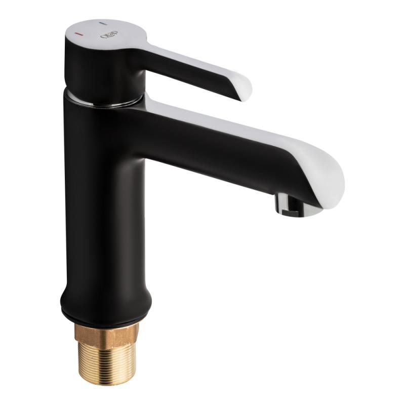 Смеситель для раковины Qtap Grand QTGRABCR001F Black Matt, фото 1