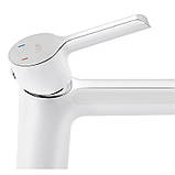 Смеситель для раковины Qtap Grand QTGRAWCR001F White, фото 4