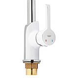 Смеситель для кухни Qtap Grand QTGRAWCR007F Chrome/White, фото 4