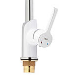 Смеситель для кухни Qtap Grand QTGRAWCR007F Chrome/White, фото 5