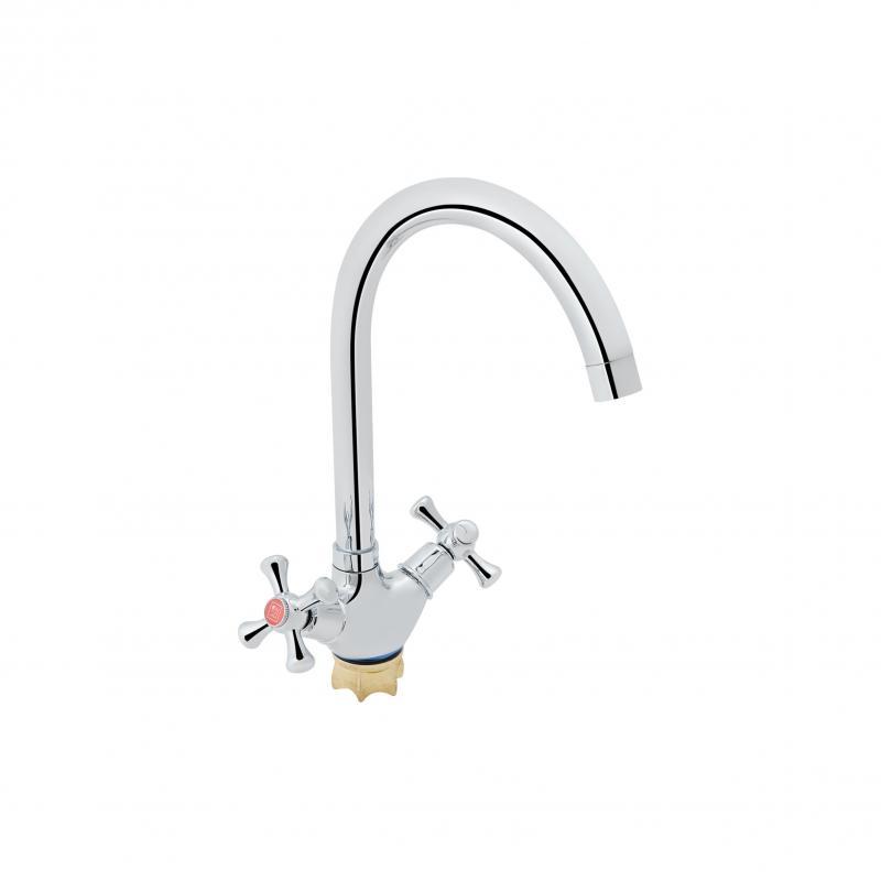 Змішувач для кухні Lidz Lamb 278F двохвентильний LDLAM278FCRM35071 Chrome, фото 1