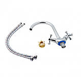 Змішувач для кухні Lidz Lamb 278F двохвентильний LDLAM278FCRM35071 Chrome, фото 4