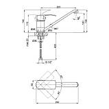 Змішувач для кухні Lidz Anny 003 (k40) LDANN003CRM35082 Chrome, фото 2