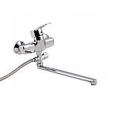 Смеситель для ванны Lidz Anny 005C2 с поворотным изливом (c душевым гарнитуром) (k40) LDANN005C2CRM35102 Chrome, фото 3