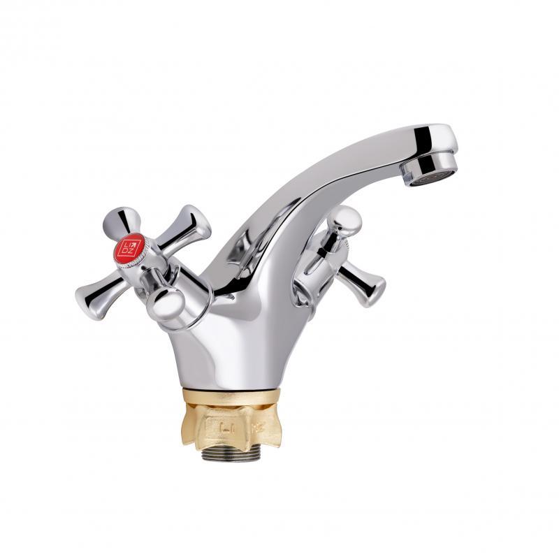 Смеситель для раковины Lidz Lamb 161F двухвентильный LDLAM161FCRM35446 Chrome, фото 1